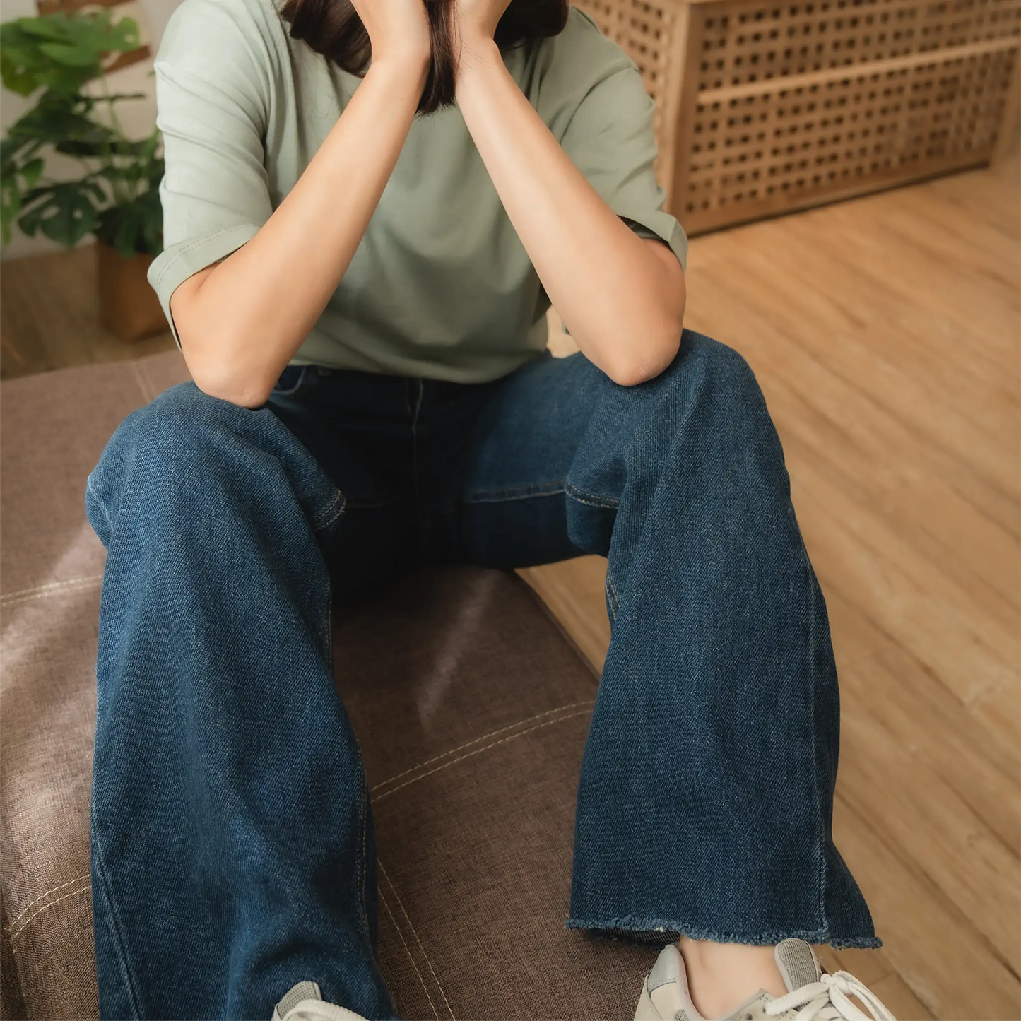 凱迪深色顯瘦牛仔褲|單色|修身牛仔褲