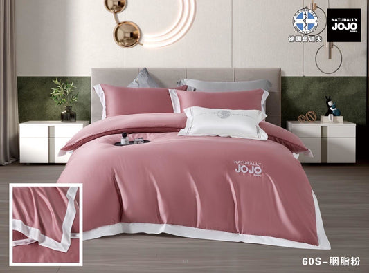 |JOJO Beding| 60支素色頂級天絲 兩用被床包組 TENCEL 枕套床包組 雙人兩用被 床包組 床包